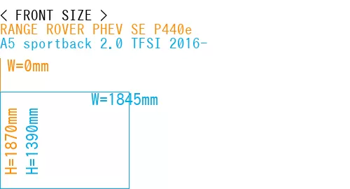 #RANGE ROVER PHEV SE P440e + A5 sportback 2.0 TFSI 2016-